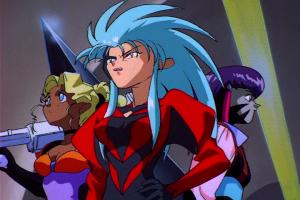 In episode 6, Mihoshi, Ryoko, and Aeka prepare to battle Kagato.